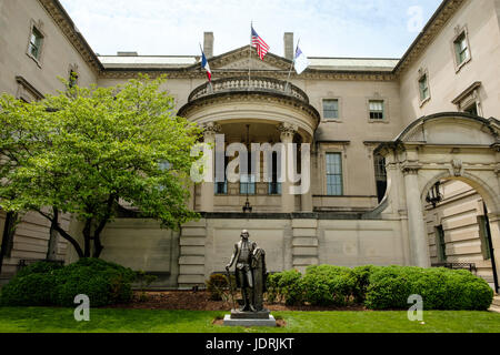 La société des Cincinnati, Anderson House, 2118 Massachusetts Avenue NW, Washington DC Banque D'Images