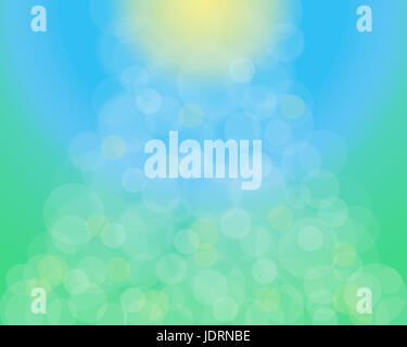 Résumé un arrière-plan flou naturel ensoleillé. Illustration Raster Banque D'Images