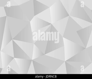 Fond gris géométrique fractale polygone Banque D'Images