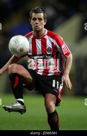 LEE HENDRIE SHEFFIELD UNITED FC STADE REEBOK BOLTON ANGLETERRE 05 Janvier 2008 Banque D'Images