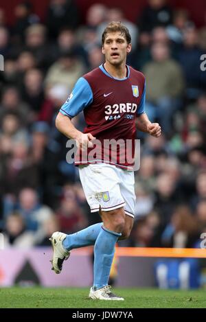 STILIYAN PETROV ASTON VILLA FC VILLA PARK BIRMINGHAM ENGLAND 26 Janvier 2008 Banque D'Images