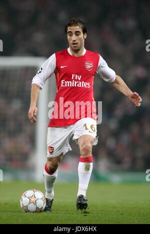 MATHIEU FLAMINI FC Arsenal Emirates Stadium, LONDON ANGLETERRE 20 Février 2008 Banque D'Images