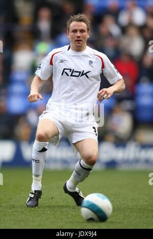 MATTHEW TAYLOR BOLTON WANDERERS FC STADE REEBOK BOLTON ANGLETERRE 12 Avril 2008 Banque D'Images