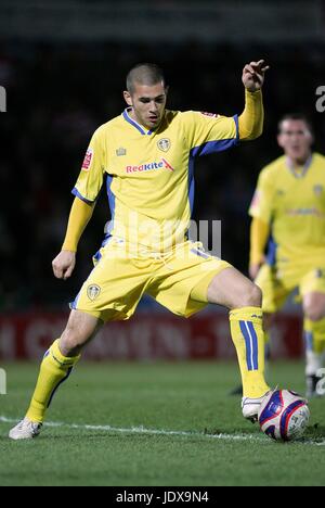 BRADLEY JOHNSON LEEDS UNITED FC STADE KEEPMOAT DONCASTER Grande-bretagne 01 Avril 2008 Banque D'Images