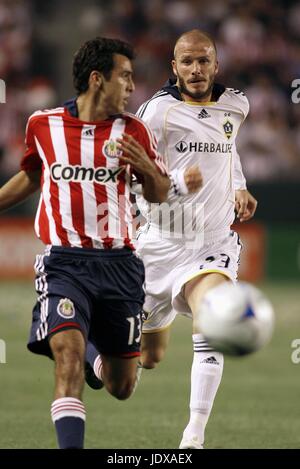 DAVID BECKHAM JONATHAN BORNST LOS ANGELES GALAXY V CHIVAS-NOUS HOME DEPOT CENTER CARSON LOS ANGELES USA 26 avril 2008 Banque D'Images