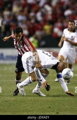 DAVID BECKHAM JONATHAN BORNST LOS ANGELES GALAXY V CHIVAS-NOUS HOME DEPOT CENTER CARSON LOS ANGELES USA 26 avril 2008 Banque D'Images