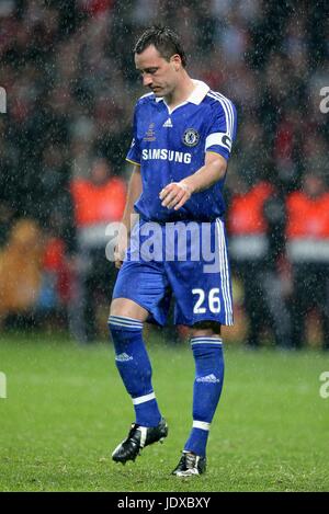 JOHN TERRY MANQUE DE PLACE MANCHESTER UNITED V CHELSEA STADE Loujniki Moscou FÉDÉRATION DE RUSSIE 21 Mai 2008 Banque D'Images