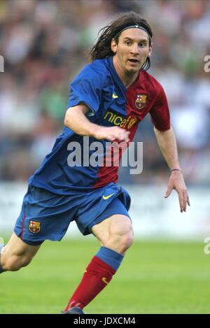 LIONEL MESSI FC BARCELONE ECOSSE ÉDIMBOURG MURRAYFIELD 24 Juillet 2008 Banque D'Images