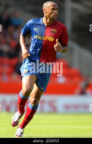 THIERRY HENRY FC BARCELONE TANNADICE DUNDEE ECOSSE 30 Juillet 2008 Banque D'Images