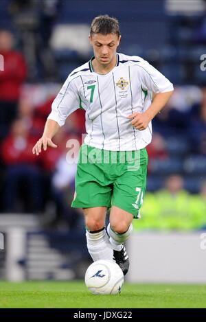 CHRIS BAIRD L'IRLANDE DU NORD & FULHAM HAMPDEN PARK GLASGOW ECOSSE 20 Août 2008 Banque D'Images