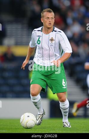 SAMMY CLINGAN IRLANDE DU NORD & NORWICH HAMPDEN PARK GLASGOW ECOSSE 20 Août 2008 Banque D'Images