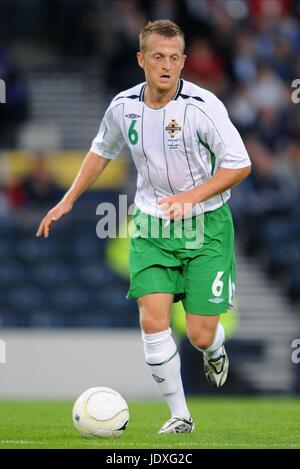 SAMMY CLINGAN IRLANDE DU NORD & NORWICH HAMPDEN PARK GLASGOW ECOSSE 20 Août 2008 Banque D'Images