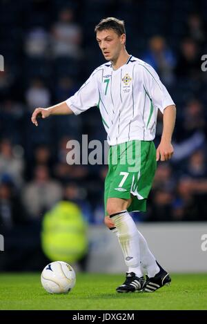 CHRIS BAIRD L'IRLANDE DU NORD & FULHAM HAMPDEN PARK GLASGOW ECOSSE 20 Août 2008 Banque D'Images