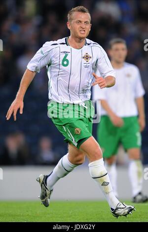 SAMMY CLINGAN IRLANDE DU NORD & NORWICH HAMPDEN PARK GLASGOW ECOSSE 20 Août 2008 Banque D'Images