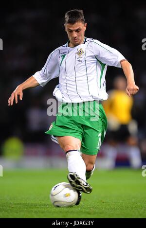 CHRIS BAIRD L'IRLANDE DU NORD & FULHAM HAMPDEN PARK GLASGOW ECOSSE 20 Août 2008 Banque D'Images