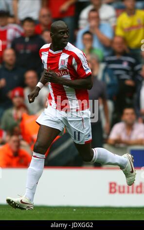 MAMADY SIDIBE Stoke City FC STADE BRITAINNIA STOKE ANGLETERRE 23 Août 2008 Banque D'Images