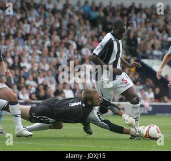 ROBERT GREEN, LEON WEST BROM V WEST HAM THE HAWTHORNS WEST BROMWICH ANGLETERRE 13 Septembre 2008 Banque D'Images