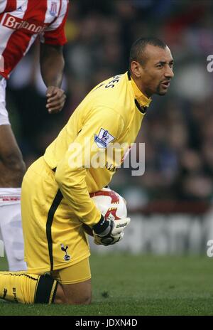 HEURELHO GOMES Tottenham Hotspur FC STADE BRITANNIA STOKE ANGLETERRE 19 Octobre 2008 Banque D'Images