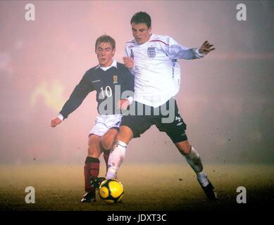 GRAEME MCGREGGOR & GEORGE THOR ANGLETERRE U16 V ECOSSE U16 SINCIL BANK LINCOLN ANGLETERRE 28 Novembre 2008 Banque D'Images