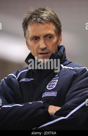 KENNY SWAIN ANGLETERRE U16 entraîneur en chef SINCIL BANK LINCOLN ANGLETERRE 28 Novembre 2008 Banque D'Images