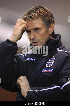 KENNY SWAIN ANGLETERRE U16 entraîneur en chef SINCIL BANK LINCOLN ANGLETERRE 28 Novembre 2008 Banque D'Images