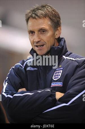 KENNY SWAIN ANGLETERRE U16 entraîneur en chef SINCIL BANK LINCOLN ANGLETERRE 28 Novembre 2008 Banque D'Images