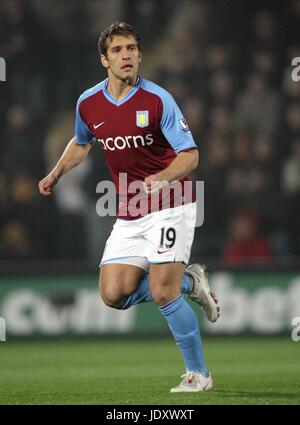 STILIYAN PETROV ASTON VILLA FC Stade KC HULL Angleterre 30 Décembre 2008 Banque D'Images