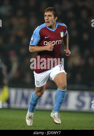 STILIYAN PETROV ASTON VILLA FC Stade KC HULL Angleterre 30 Décembre 2008 Banque D'Images