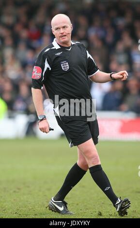 LEE MASON PREMIERSHIP ARBITRE PARC VICTORIA DE HARTLEPOOL EN ANGLETERRE 24 Janvier 2009 Banque D'Images