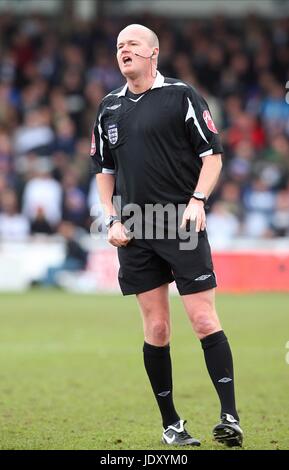 LEE MASON PREMIERSHIP ARBITRE PARC VICTORIA DE HARTLEPOOL EN ANGLETERRE 24 Janvier 2009 Banque D'Images