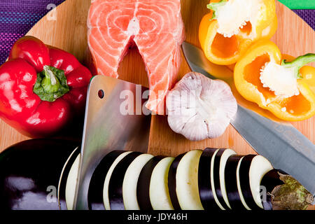 Légumes coupe Banque D'Images