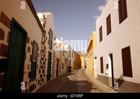 La vieille ville d'Agüimes dans l'Aguimes valley sur l'île des Canaries de l'Espagne dans l'océan Atlantique. Banque D'Images