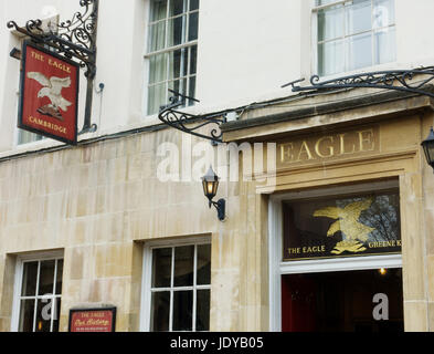 Le célèbre pub Eagle à Cambridge Banque D'Images