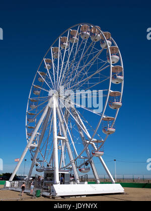 Great Yarmouth's 33 mètres de haut, la Grande Roue 'View' à la plage Pleasure Beach sur le front, Great Yarmouth, Norfolk, England, UK Banque D'Images