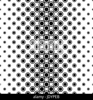 Résumé de fond cercle monochrome Illustration de Vecteur