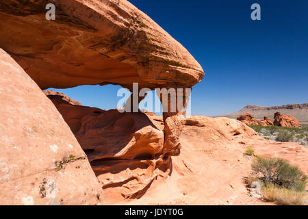 Piano Rock, Vallée de Feu Park, Nevada, USA Banque D'Images