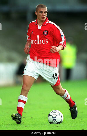 PAUL KONCHESKY Charlton Athletic FC CHARLTON LA VALLÉE 30 Septembre 2000 Banque D'Images