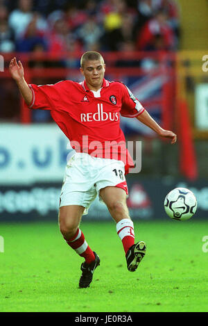 PAUL KONCHESKY Charlton Athletic FC CHARLTON LA VALLÉE 30 Septembre 2000 Banque D'Images