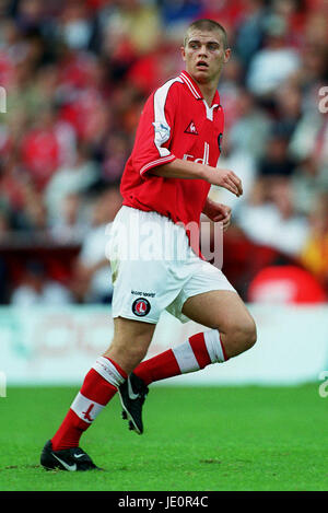 PAUL KONCHESKY Charlton Athletic FC CHARLTON LA VALLÉE 30 Septembre 2000 Banque D'Images