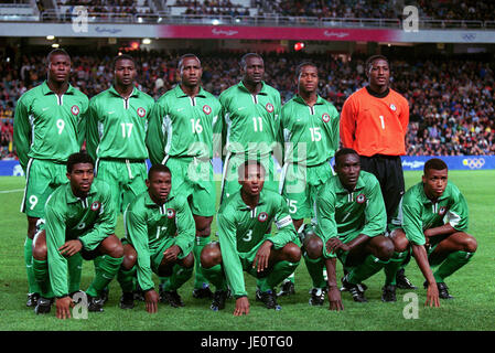 Nigéria GROUPE DE L'ÉQUIPE DES JEUX OLYMPIQUES JEUX OLYMPIQUES DE SYDNEY SYDNEY SYDNEY AUSTRALIE 16 Septembre 2000 Banque D'Images