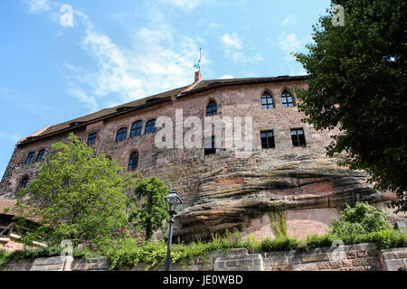 Le palais de Nuremberg kaiserburg Banque D'Images