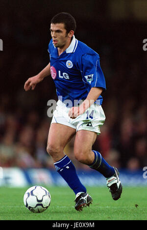 CALLUM DAVIDSON Leicester City FC FILBERT STREET LEICESTER Angleterre 08 Décembre 2001 Banque D'Images