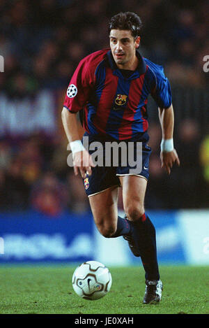 FRANCESCO COCO FC BARCELONE BARCELONE CAMP NOU, 05 Décembre 2001 Banque D'Images