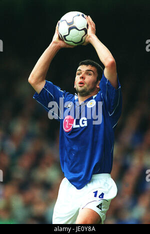 CALLUM DAVIDSON Leicester City FC FILBERT STREET LEICESTER ANGLETERRE 20 Octobre 2001 Banque D'Images