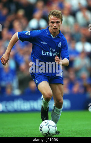 JESPER GRONKJAER CHELSEA FC STAMFORD BRIDGE Londres Angleterre 08 Septembre 2001 Banque D'Images