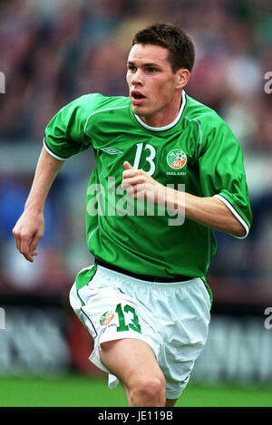 STEVE ÉGLEFIN RÉPUBLIQUE D'IRLANDE & FULHAM LANSDOWNE ROAD DUBLIN IRLANDE 01 Septembre 2001 Banque D'Images