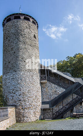 Burgruine an der Lahn Banque D'Images