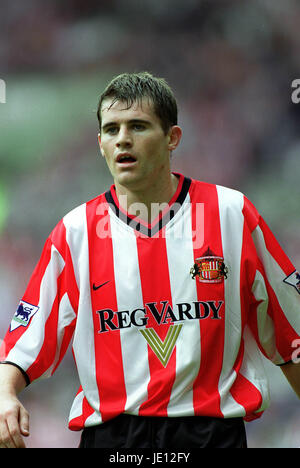 KEVIN KILBANE Sunderland FC Sunderland SUNDERLAND STADIUM OF LIGHT 18 Août 2001 Banque D'Images