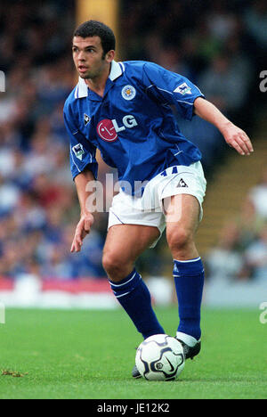 CALLUM DAVIDSON Leicester City FC FILBERT STREET LEICESTER ANGLETERRE 19 Août 2001 Banque D'Images