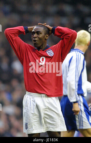 ANDY COLE ANGLETERRE & MANCHESTER UNITED FC 24 mars 2001 Banque D'Images